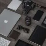 Consumer electronics and gadgets arranged for shopping comparison